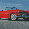 Classic Red 56 Ford Thunderbird Diamond Painting