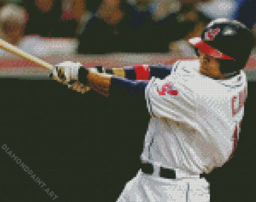 Cleveland Indians Baseball Player Diamond Painting