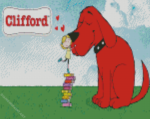 Clifford Red Puppy Diamond painting