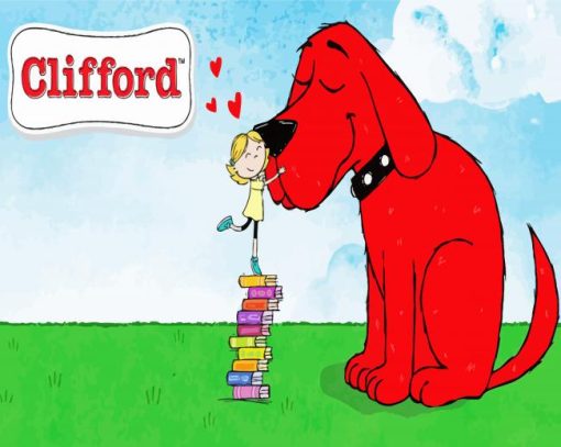 Clifford Red Puppy Diamond painting