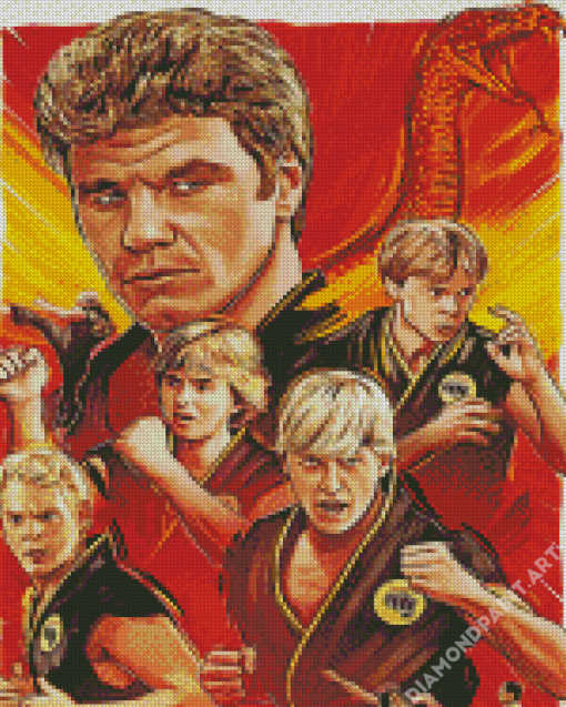 Cobra Kai Characters Diamond Painting