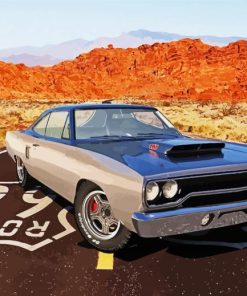 Cool Plymouth Roadrunner Art Diamond Painting