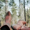 Cowboy Boots In Forest Diamond Painting