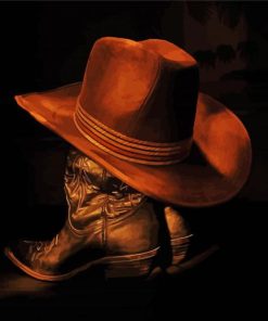 Cowboy Hat And Boots Diamond Painting