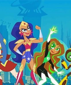 DC Super Hero Girls Characters Diamond Painting