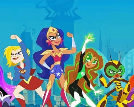 DC Super Hero Girls Characters Diamond Painting