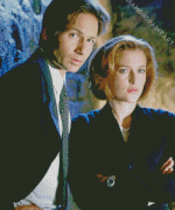 Dana Scully And Fox Mulder Characters Diamond Painting