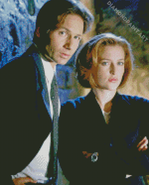 Dana Scully And Fox Mulder Characters Diamond Painting