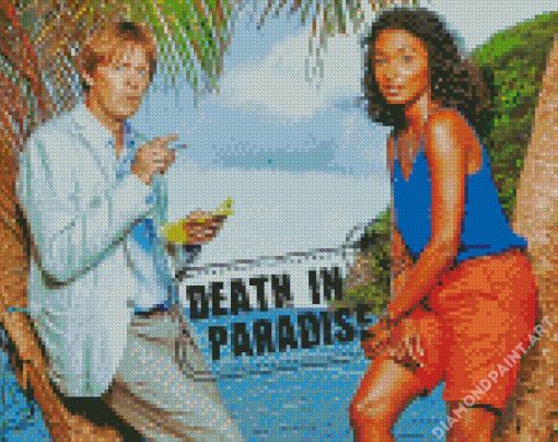 Death In Paradise Poster Diamond Painting