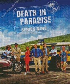 Death In Paradise Serie Poster Diamond Painting