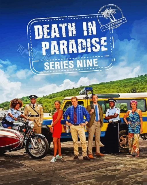 Death In Paradise Serie Poster Diamond Painting