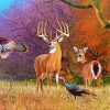 Deer And Turkey Art Diamond Painting