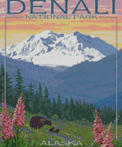 Denali Illustration Diamond Painting