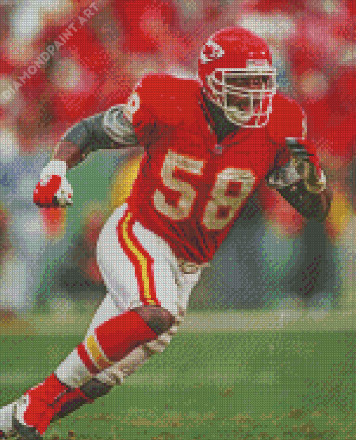 Derrick Thomas American Football Player Diamond Painting