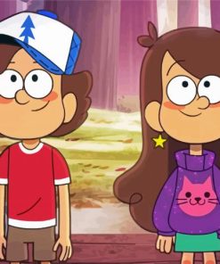 Dipper And Mabel Gravity Falls Characters Diamond Painting