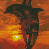 Dolphin Family At Sunset Diamond Painting