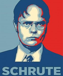 Dwight Schrute Pop Art Diamond Painting