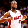 Dwyane Wade Basketball Scaled Player Diamond painting