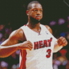 Dwyane Wade Basketball Scaled Player Diamond painting