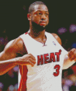 Dwyane Wade Basketball Scaled Player Diamond painting