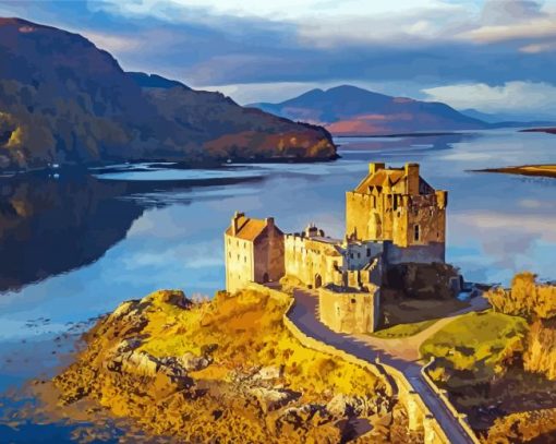 Eilean Donan Island Castle Diamond Painting