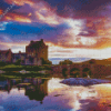 Eilean Donan At Sunset Diamond Painting