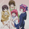 Elfen Lied Manga Characters Diamond Painting