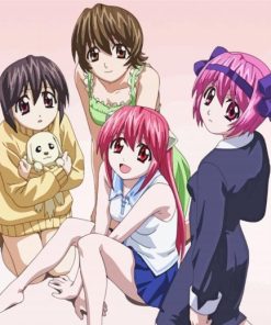 Elfen Lied Manga Characters Diamond Painting