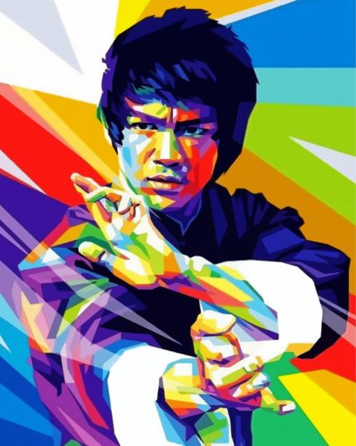 Enter The Dragon Bruce Lee Pop Art 5D Diamond Painting