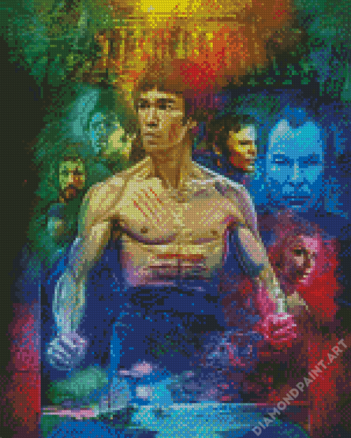 Enter The Dragon Characters Art 5D Diamond Painting