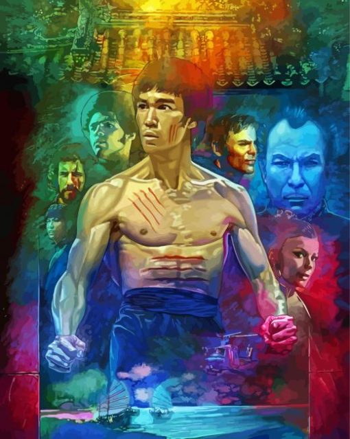 Enter The Dragon Characters Art 5D Diamond Painting