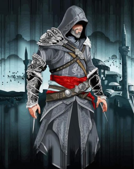 Ezio Assassins Creed Video Game Diamond Painting