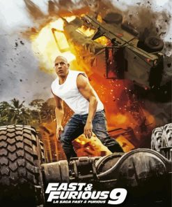 Fast And Furious 9 Poster Diamond Painting