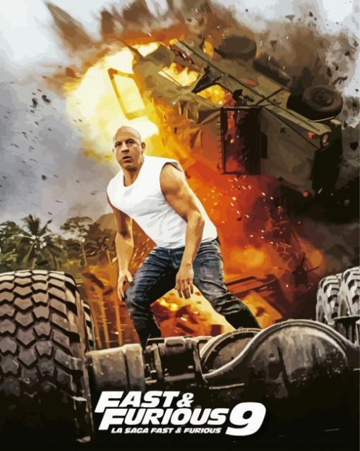 Fast And Furious 9 Poster Diamond Painting