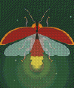 Firefly Insect Art Diamond Painting