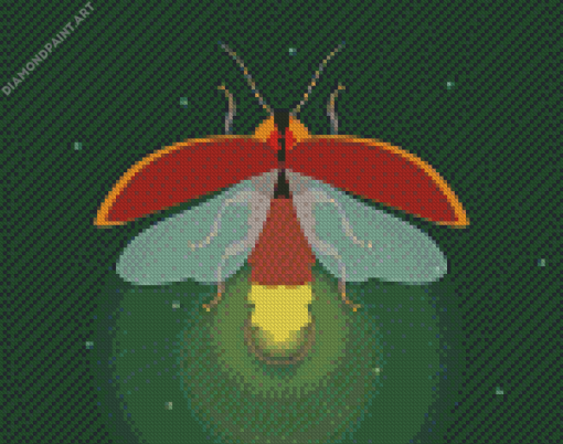 Firefly Insect Art Diamond Painting