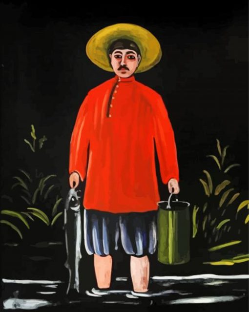 Fisherman In A Red Shirt Pirosmani 5D Diamond Painting