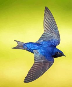 Flying Purple Martin Diamond Painting