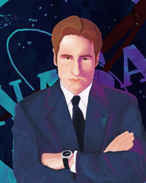 Fox Mulder Character Art Diamond Painting