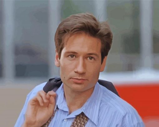 Fox Mulder Character Diamond Painting