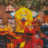 Funny Sesame Street Cartoon Diamond painting