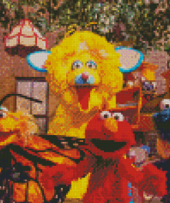 Funny Sesame Street Cartoon Diamond painting