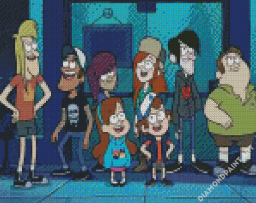 Gravity Falls Animation Characters Diamond Painting