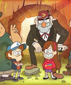 Gravity Falls Characters Diamond Painting