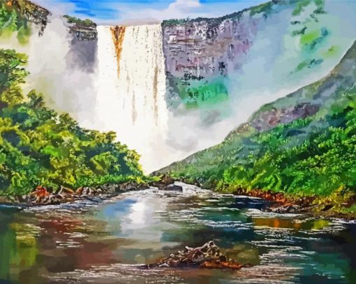 Guyana Kaieteur Falls Diamond Painting