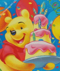 Happy Birthday Winnie The Pooh Diamond Painting