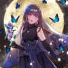 Hinata With Butterflies Diamond Painting