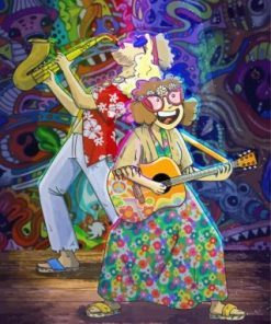 Hippie Couple Diamond Painting