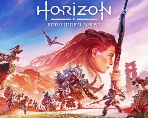 Horizon Forbidden West Game Poster 5D Diamond Painting