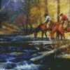 Horses Drinking Art Diamond Painting